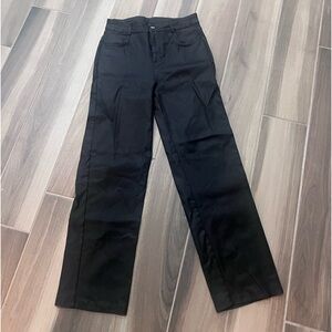 Pleather black pants